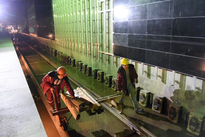 Строительство станции метро «Лефортово» БКЛ