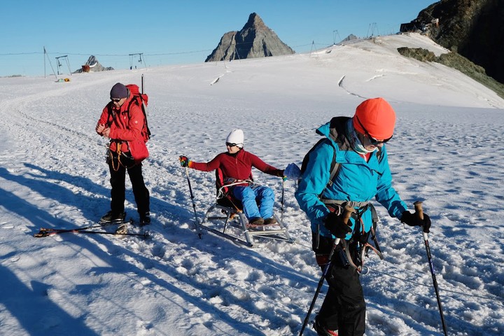 Студентка с ограниченными возможностями из Москвы покорила гору Брайтхорн