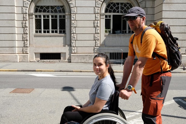 Студентка с ограниченными возможностями из Москвы покорила гору Брайтхорн