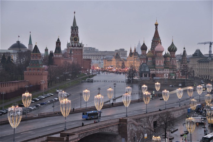 Строительство большого москворецкого моста