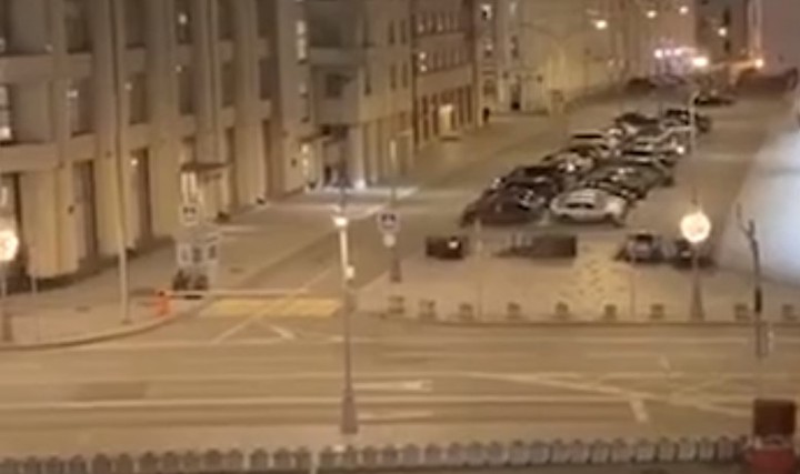 Кадры с места происшествия на Лубянке