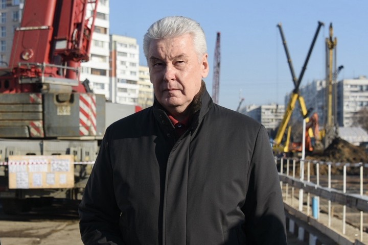 Сергей Собянин осмотрел строительство станции БКЛ «Кленовый бульвар»