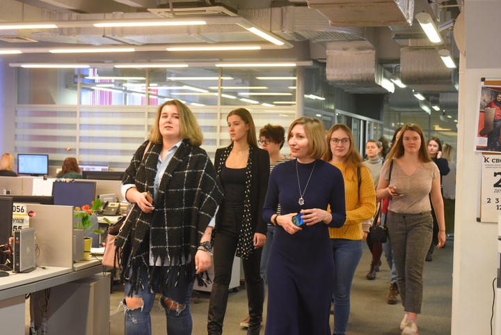 Будущие журналисты посетили редакцию газеты «Вечерняя Москва»