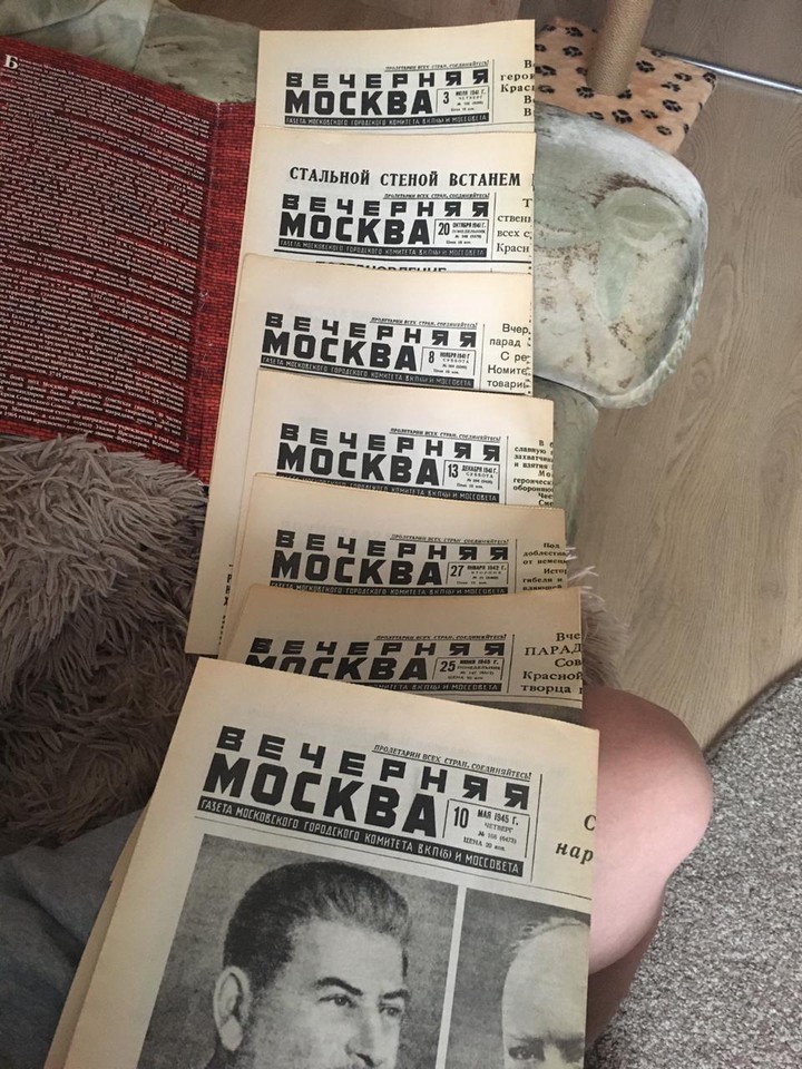 Выпуски «Вечерней Москвы» середины XX века
