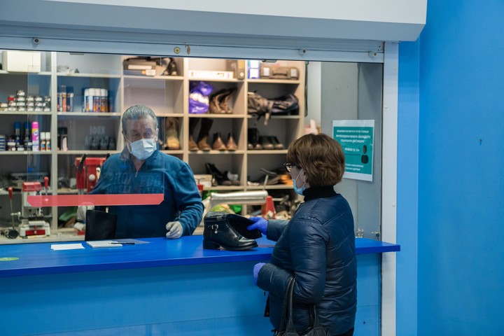 Сергей Собянин осмотрел ход работы открывшейся прачечной в районе Марьина Роща