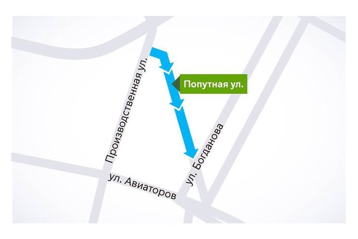 Участок Попутной улицы в Москве сделают односторонним