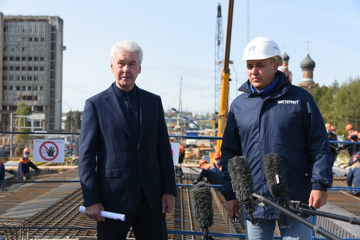 Сергей Собянин рассказал о реконструкции эстакады на МКАД у Волоколамского шоссе