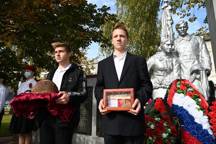 Погибший красноармеец обрел вечный покой на родине