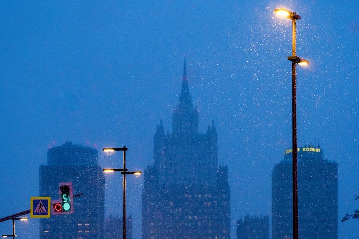 Снегопад в Москве