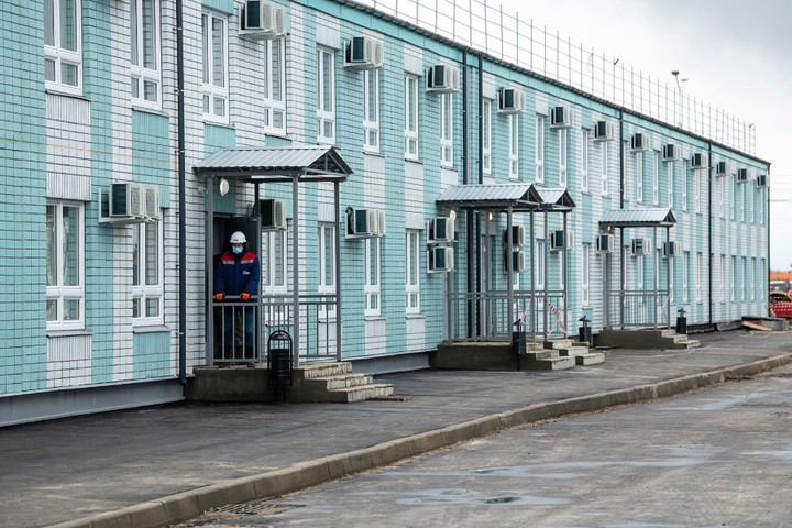 Ровно месяц потребовался властям, чтобы построить лечебное учреждение