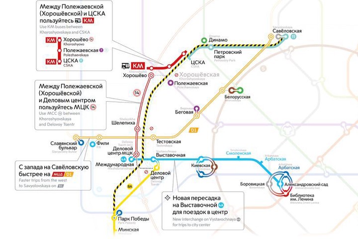 Схема метро солнцевской линии метро