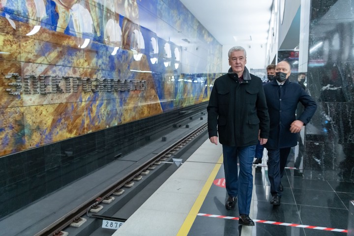 Сергей Собянин открыл станцию «Электрозаводская» БКЛ московского метро