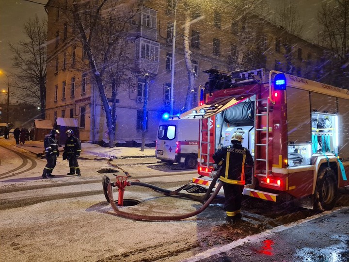 В МЧС назвали число пожаров, случившихся в Москве на новогодних праздниках