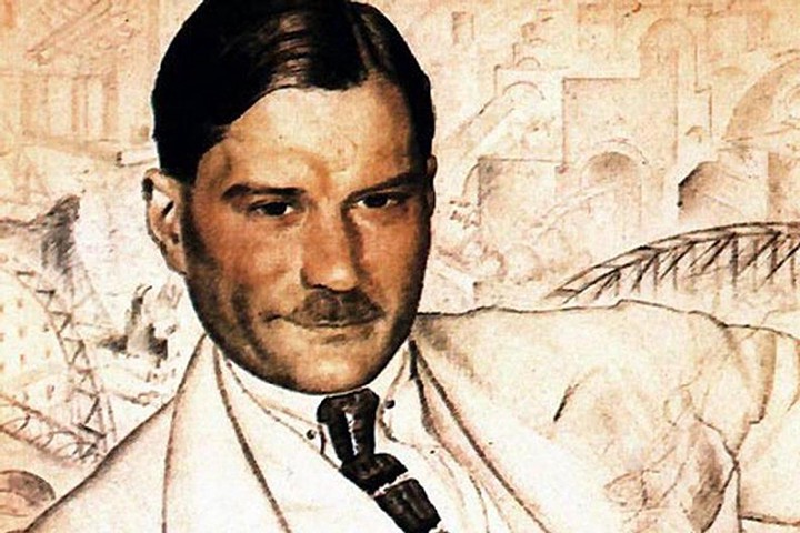 1 февраля 1884 года родился писатель Евгений Замятин. Борис Кустодиев. 1923 год