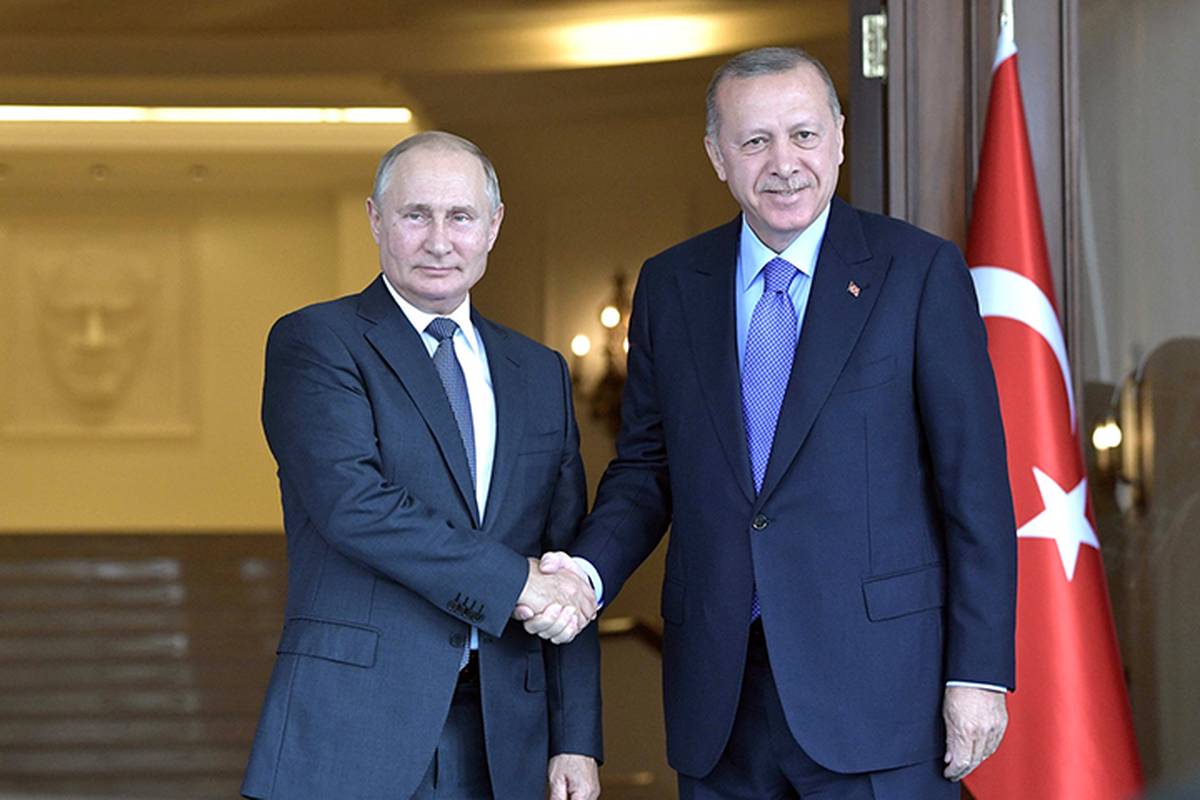 Путин и Эрдоган договорились об оплате поставок в рублях газа из России
