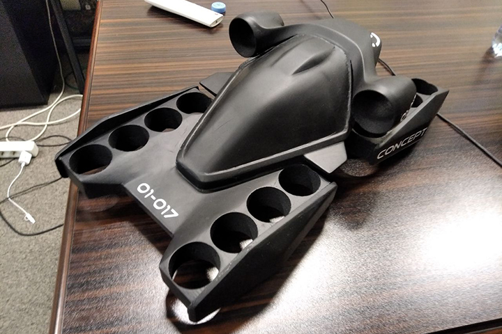 Макет капсулы летающего такси