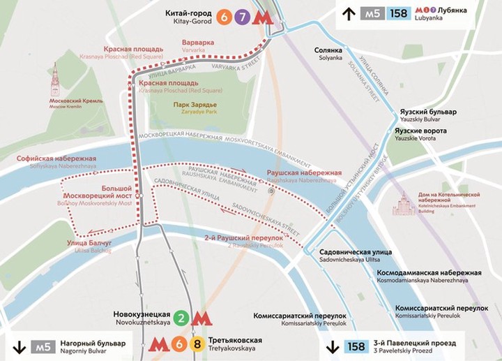 Маршрут автобуса № 158 временно изменят в Москве