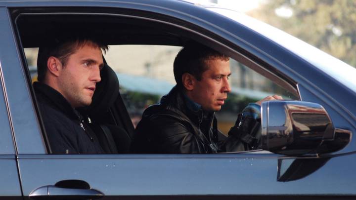 Владимир Вдовиченков с Андреем Мерзликиным в фильме «Бумер-2», 2006 год