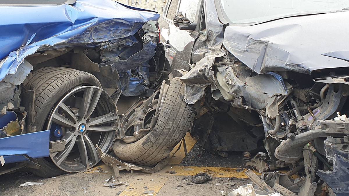 Около 10 автомобилей пострадало в ДТП на Киевском шоссе