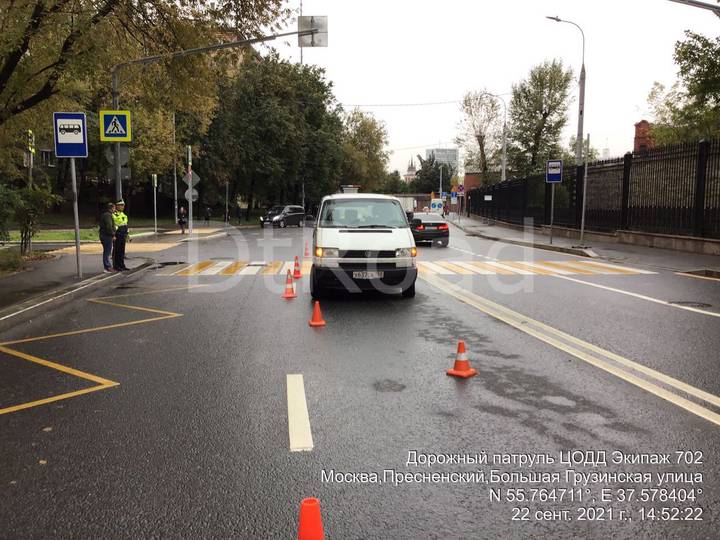 Авария с участием пешехода произошла в центре Москвы