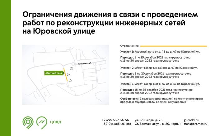 Схема транспортного движения изменится на северо-западе Москвы с 1 декабря