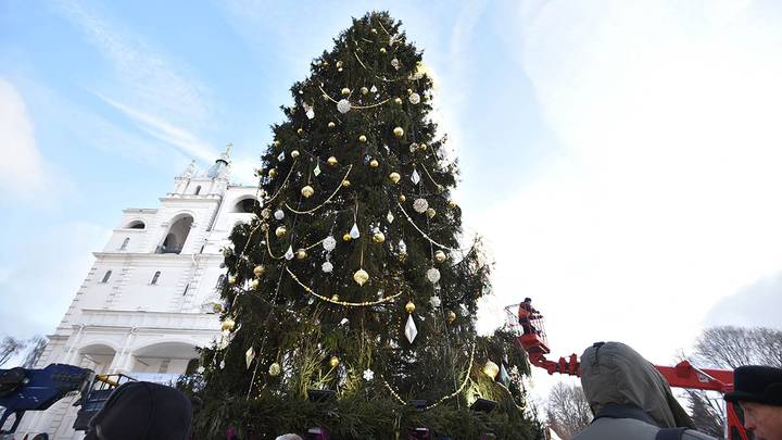 Кремлевская елка на Соборной площади / Фото: Пелагия Замятина / Вечерняя Москва