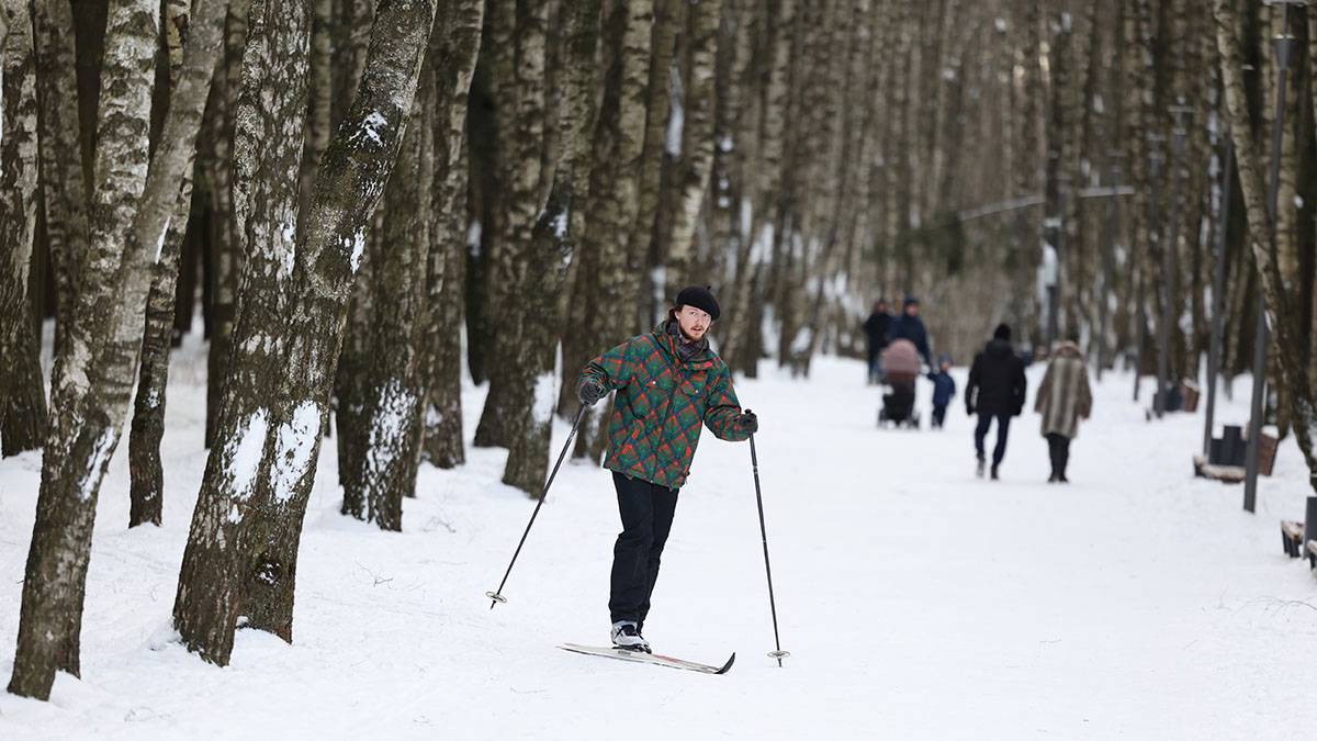 Бесплатные занятия по катанию на лыжах появились в парках Москвы