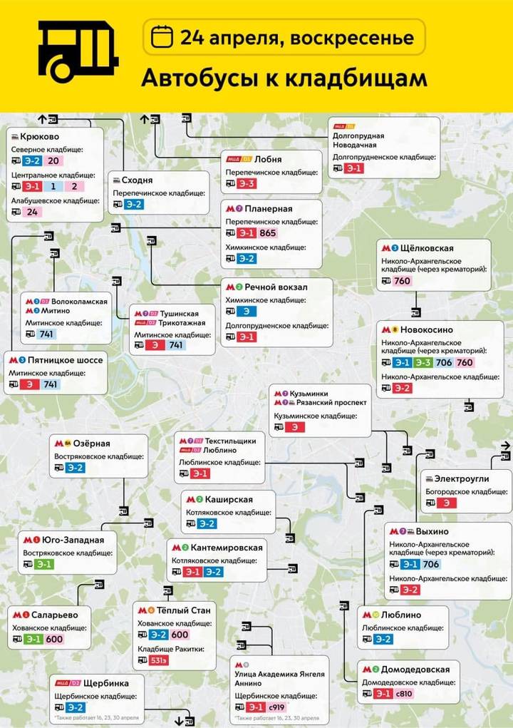 Бесплатные автобусы будут курсировать до столичных кладбищ на Пасху