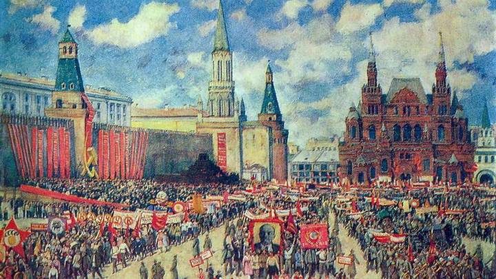 Цвет настроения красный: как Первомай изображали художники