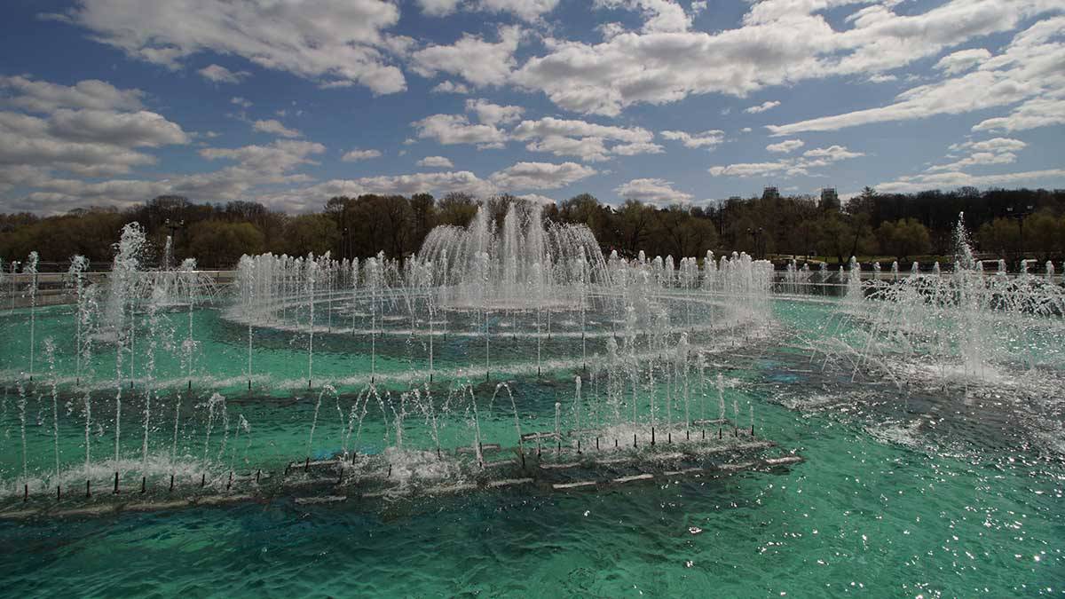 Светодинамический фонтан в парке Царицыно законсервировали до весны