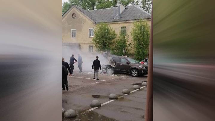 Момент взрыва боеприпаса в Мытищах попал на видео