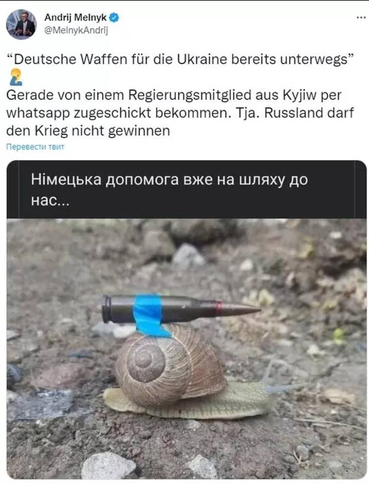 Посол Украины высмеял поставки оружия от Германии