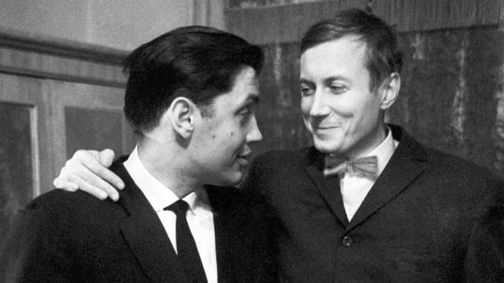 Роберт Рождественский и с Евгением Евтушенко, 1962 год