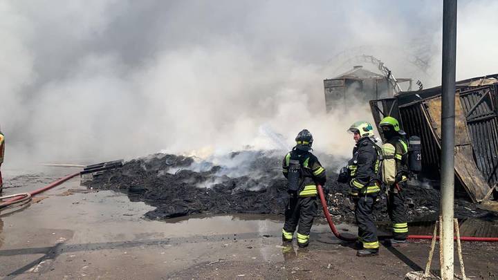 МЧС: Пожар на Каширском шоссе ликвидирован