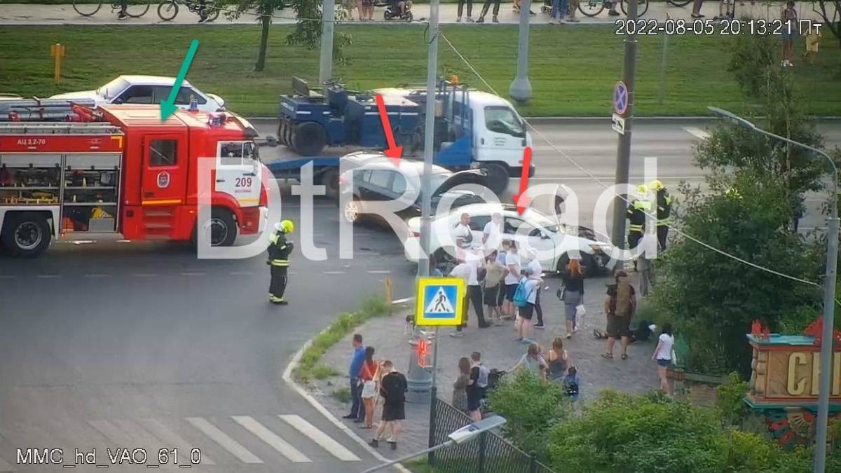 ДТП с участием двух автомобилей произошло на востоке Москвы