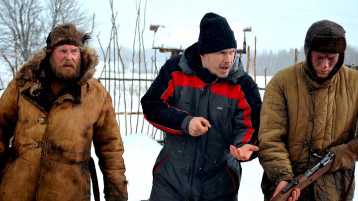 Кадр со съемок фильма «Красный призрак»