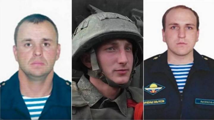 Сержант Геннадий Коротаев (1) Ефрейтор Владислав Пудилин (2) Рядовой Владимир Лысенко (3)