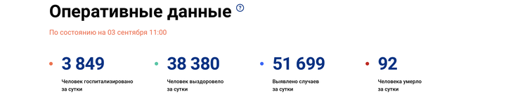 В России выявили 51 699 новых случаев коронавируса за сутки