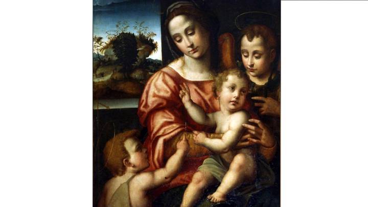 «Мадонна с младенцем и Иоанном Крестителем», неизвестный художник