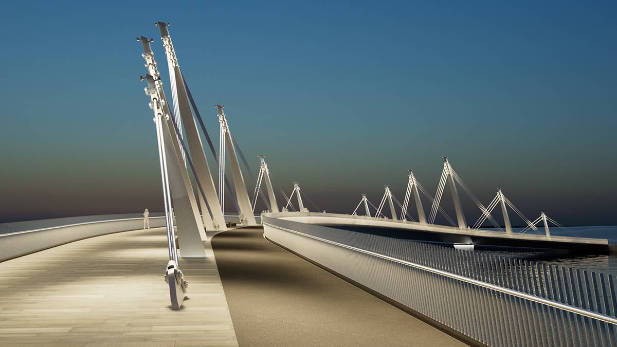 Началось проектирование пешеходного моста в районе Нагатинский Затон