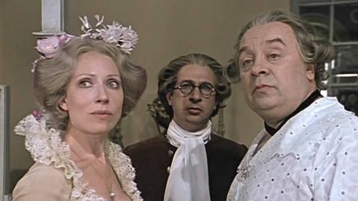 Яна Чурикова, Игорь Кваша, Леонид Броневой в «Том самом Мюнхгаузене»