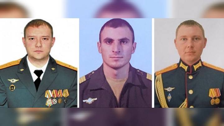 Старший прапорщик Сергей Корсунов, Сержант Сурен Мовсисян, Старший лейтенант Вадим Чеботарев 