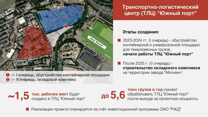 Собянин заявил о создании транспортного центра в Печатниках для нужд завода «Москвич»
