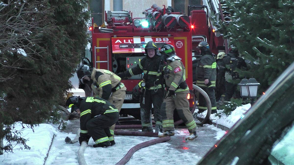 Пожар произошел в ресторане в Одинцове