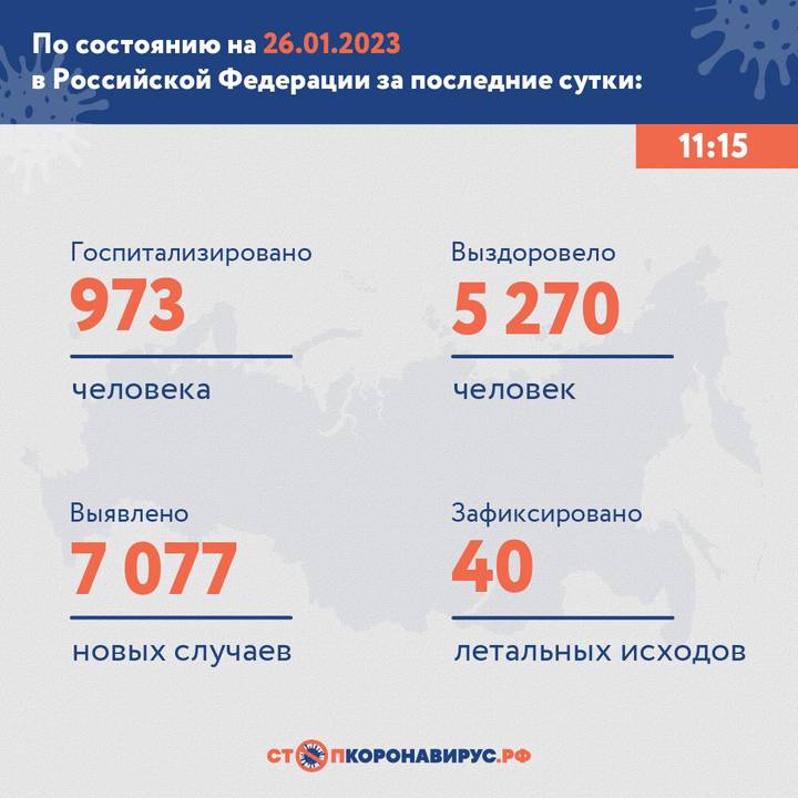 В России выявили 7077 новых случаев коронавируса за сутки