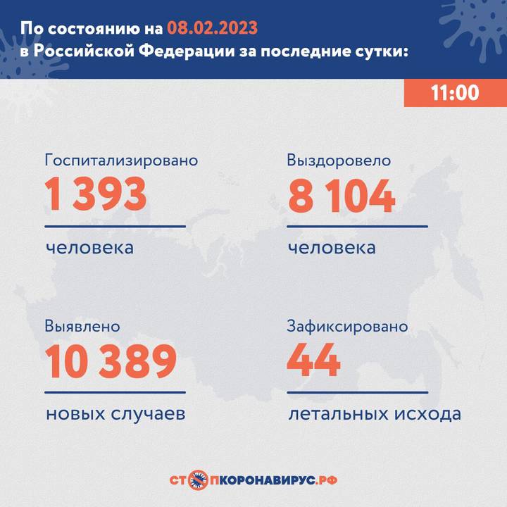 В России выявили 10 389 новых случаев коронавируса за сутки