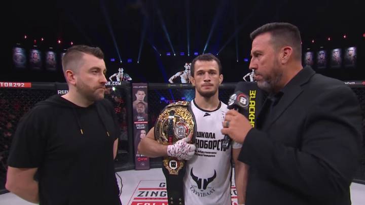Усман Нурмагомедов впервые защитил титул чемпиона Bellator