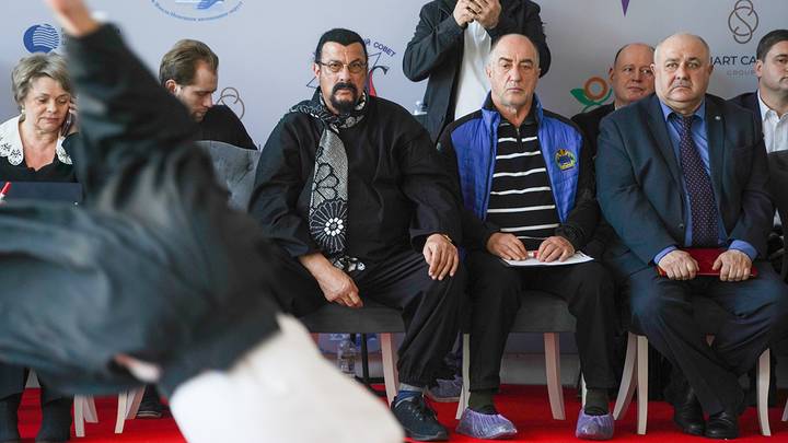 Стивен Сигал на открытии Центра айкидо / Фото: Анна Темнышова / Вечерняя Москва