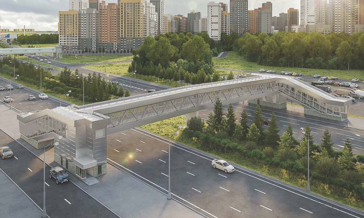 Андрей Бочкарев рассказал о строительстве «сияющего» надземного перехода в ТиНАО