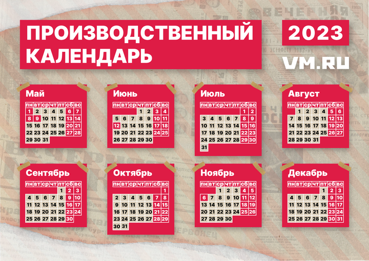 Майские праздники: в какие дни отдыхаем и работаем в 2023 году
